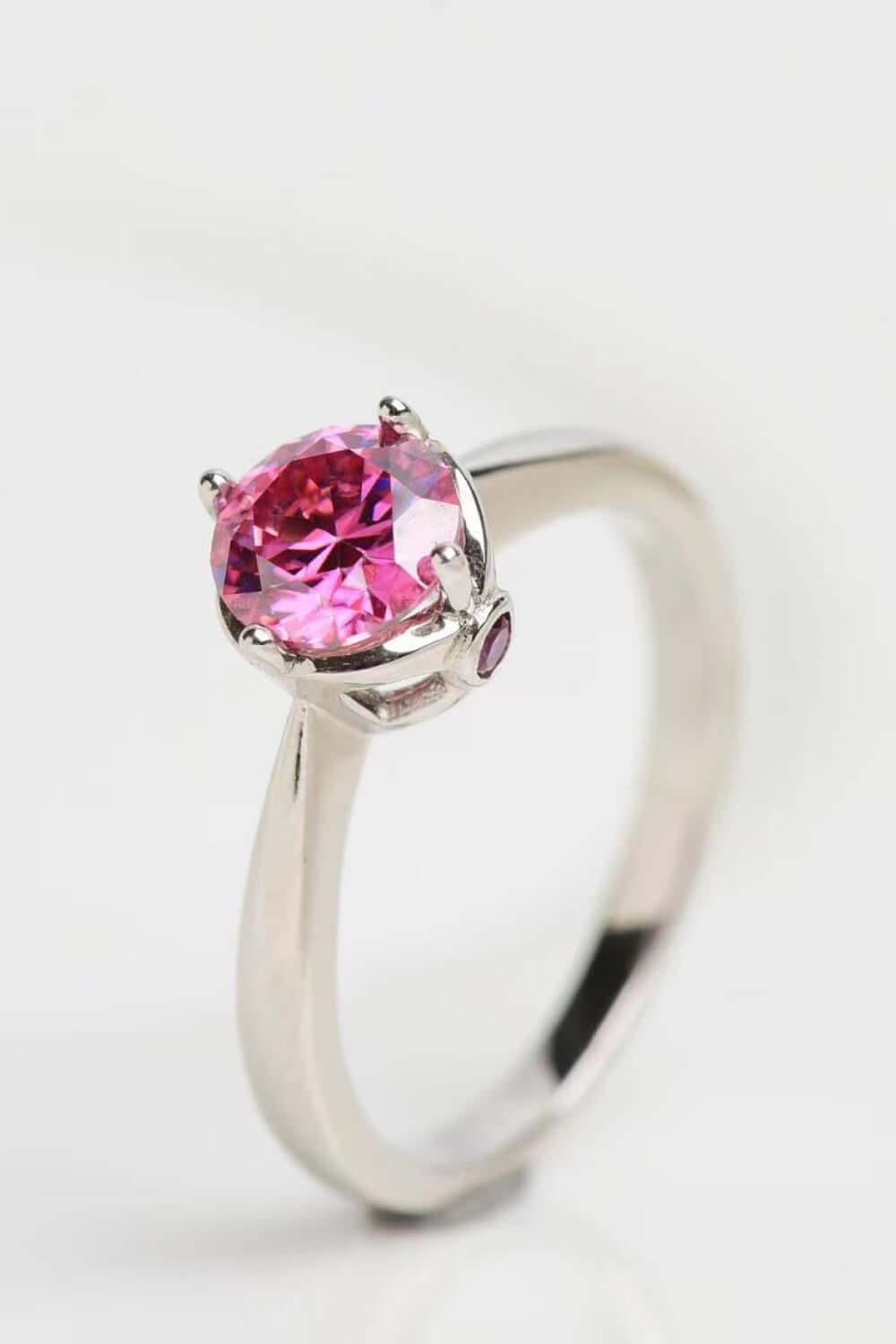 Endless Imagination 1 Carat Pink Moissanite Ring