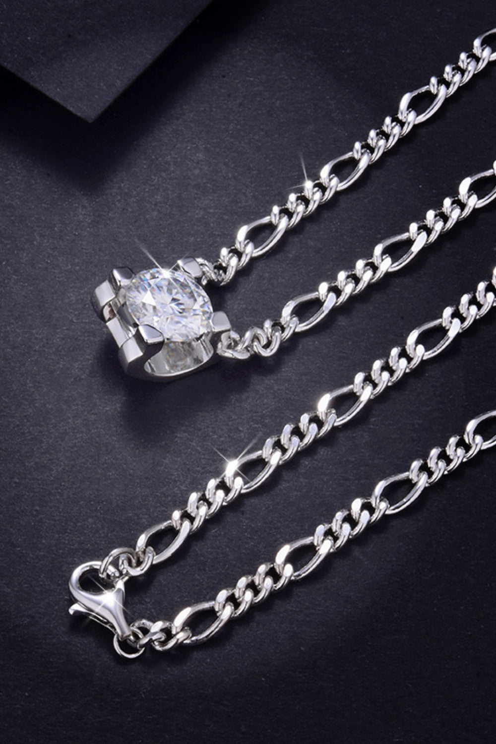 2 Carat Moissanite Solitare Pendant Necklace