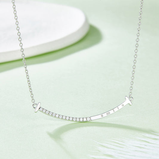 Moissanite Smile Necklace