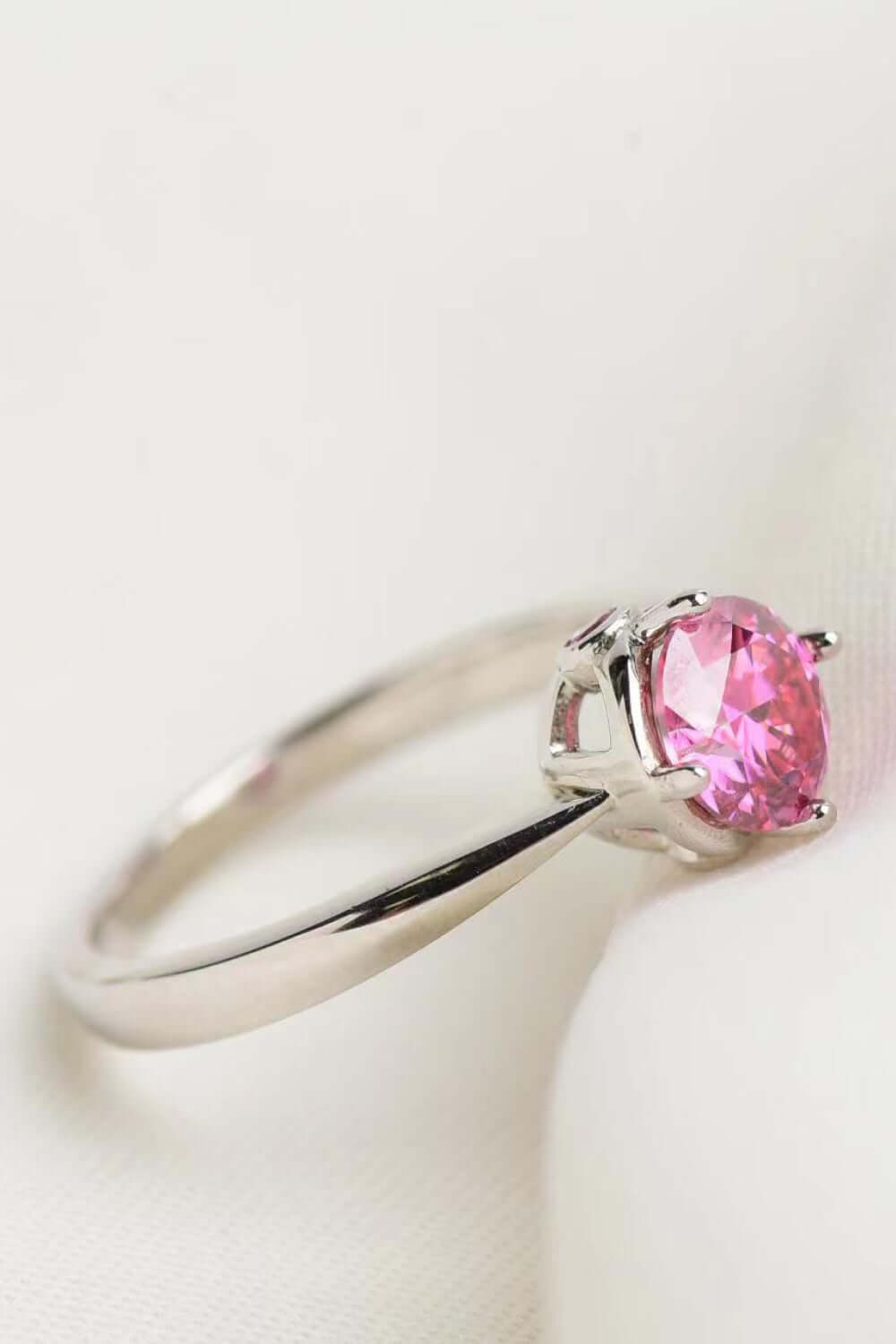 Endless Imagination 1 Carat Pink Moissanite Ring