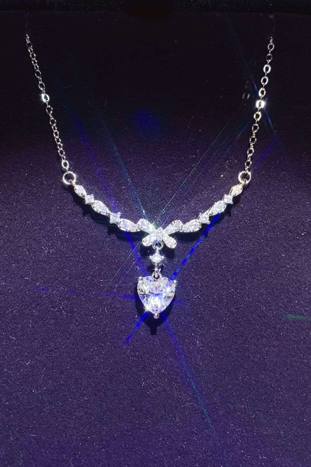 1 Carat 925 Sterling Silver Moissanite Necklace - Eva's Daughters