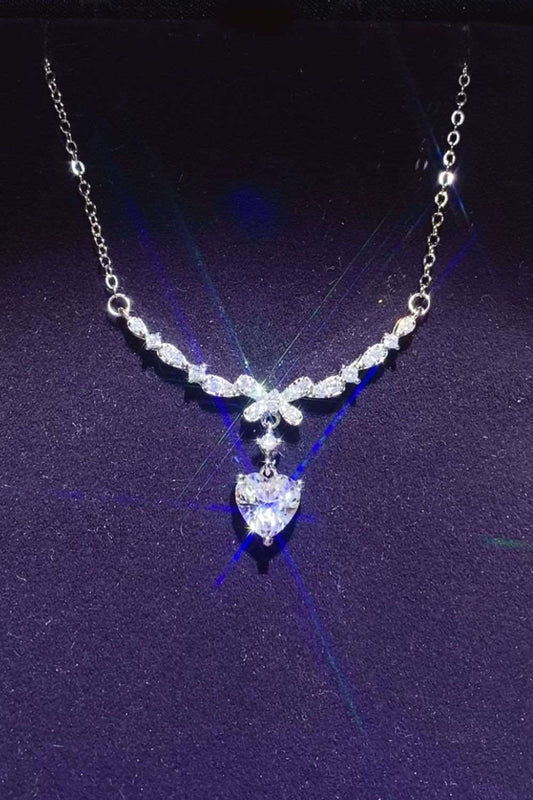 1 Carat 925 Sterling Silver Moissanite Necklace - Eva's Daughters