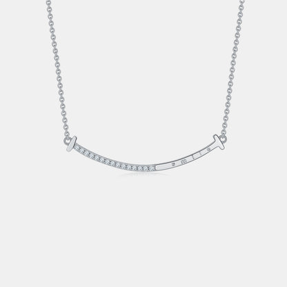 Moissanite Smile Necklace