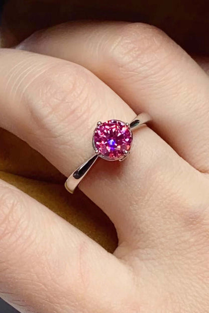 Endless Imagination 1 Carat Pink Moissanite Ring