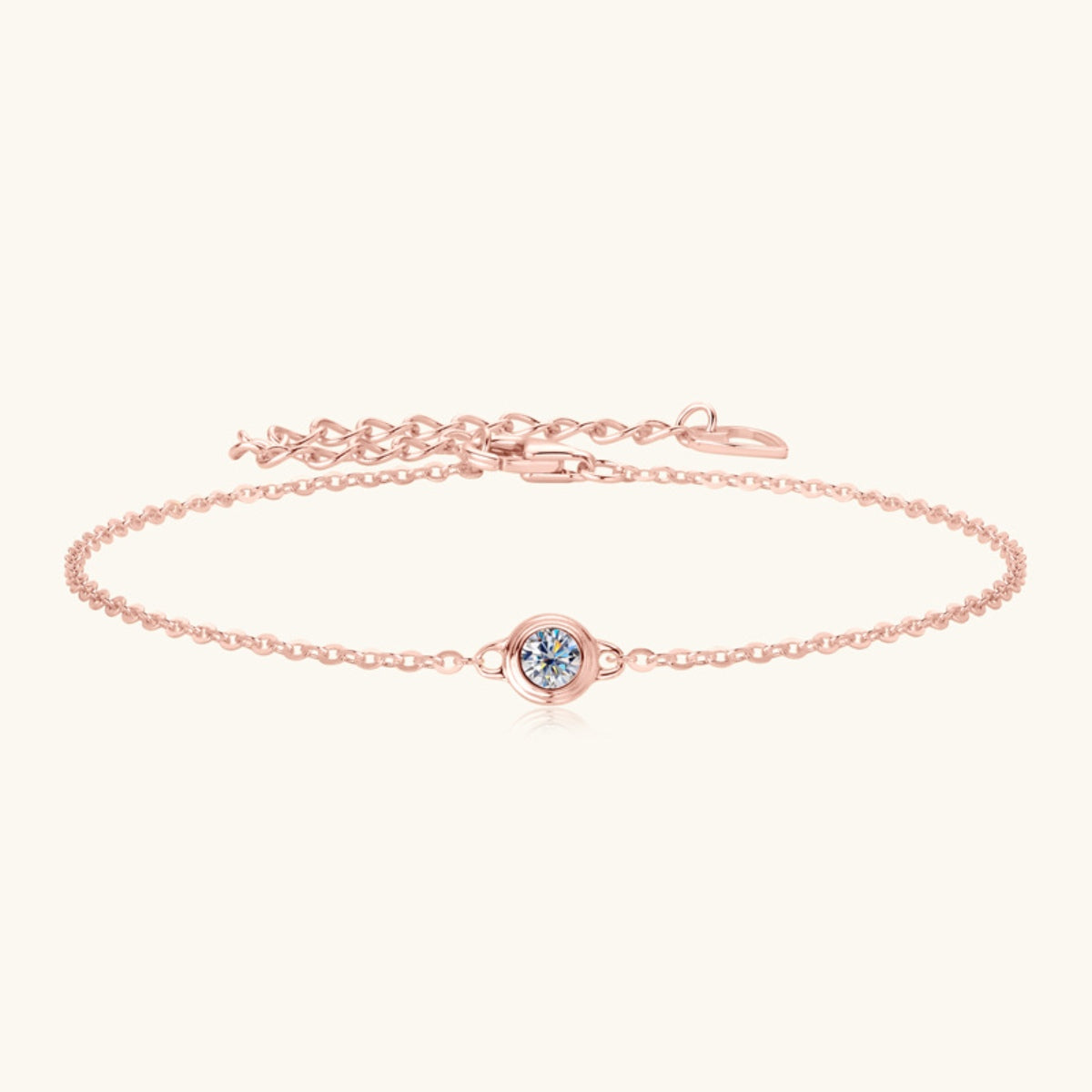 Minimalist Moissanite 925 Sterling Silver Bracelet