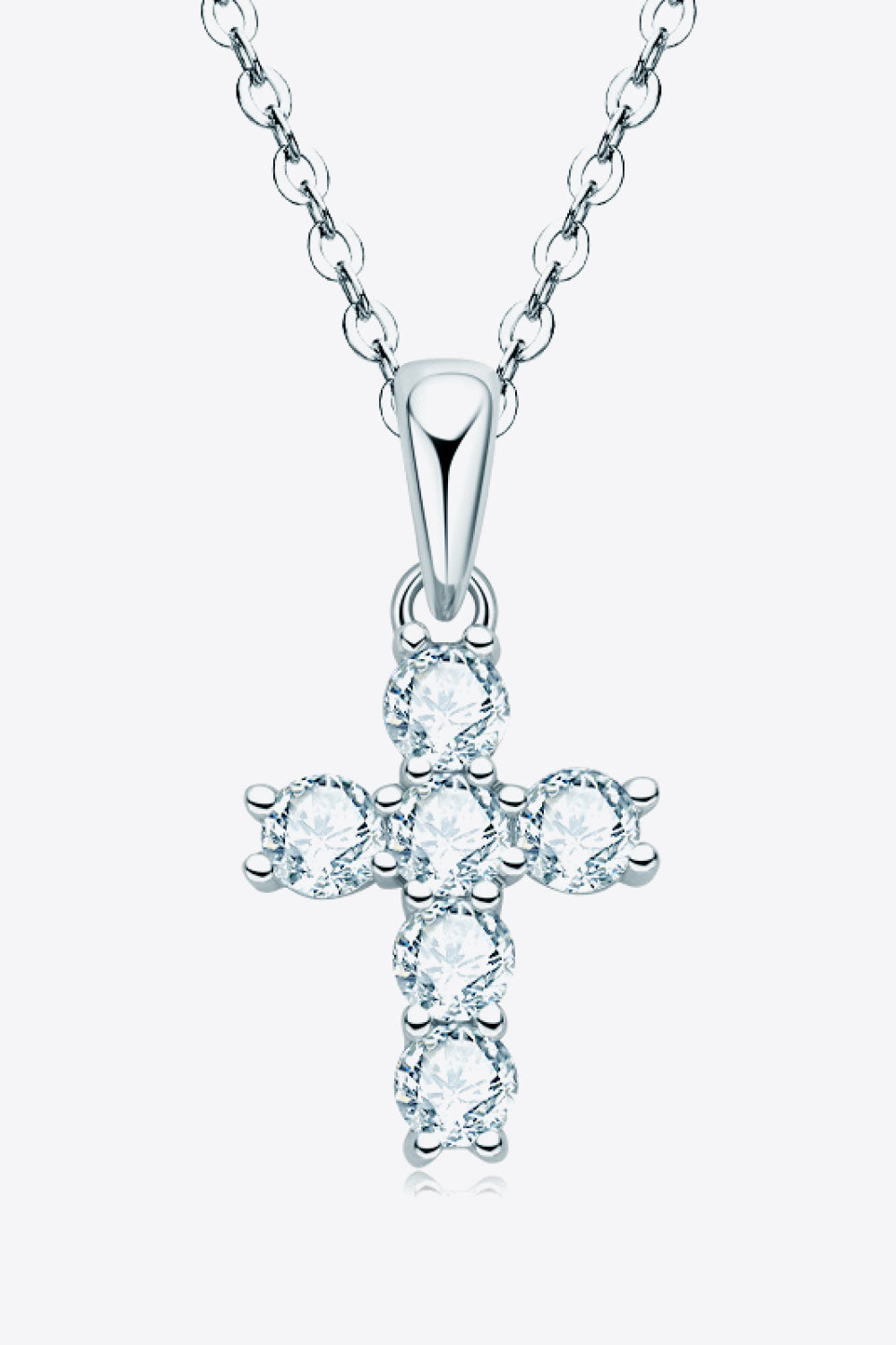 Beautiful Moissanite Cross Pendant Necklace