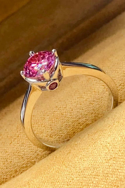 Endless Imagination 1 Carat Pink Moissanite Ring