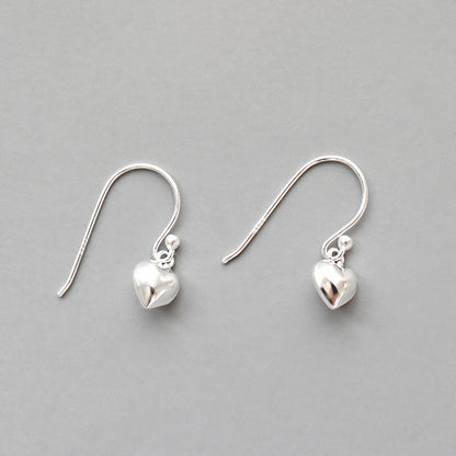 Heart 925 Sterling Silver Dangling Earrings