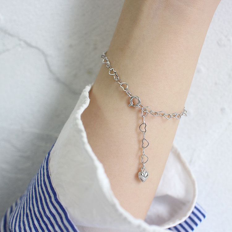 Heart To Heart 925 Sterling Silver Bracelet