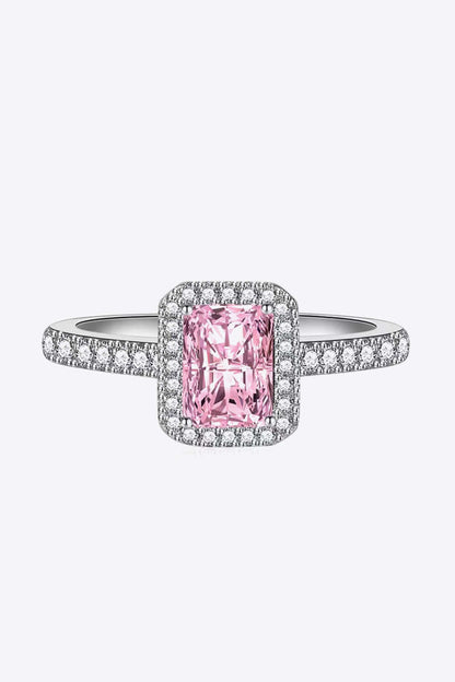 Stuck On You 2 Carat Pink Moissanite Ring