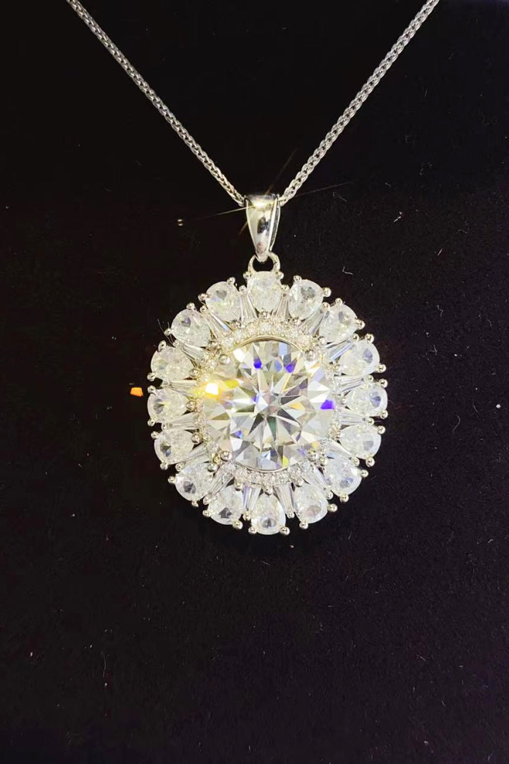 Gorgeous 5 Carat Moissanite Necklace