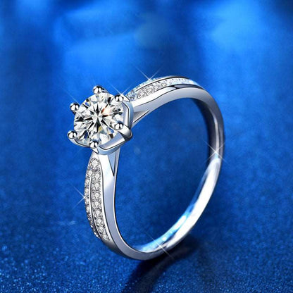 1 ct CZ 925 Sterling Silver Ring