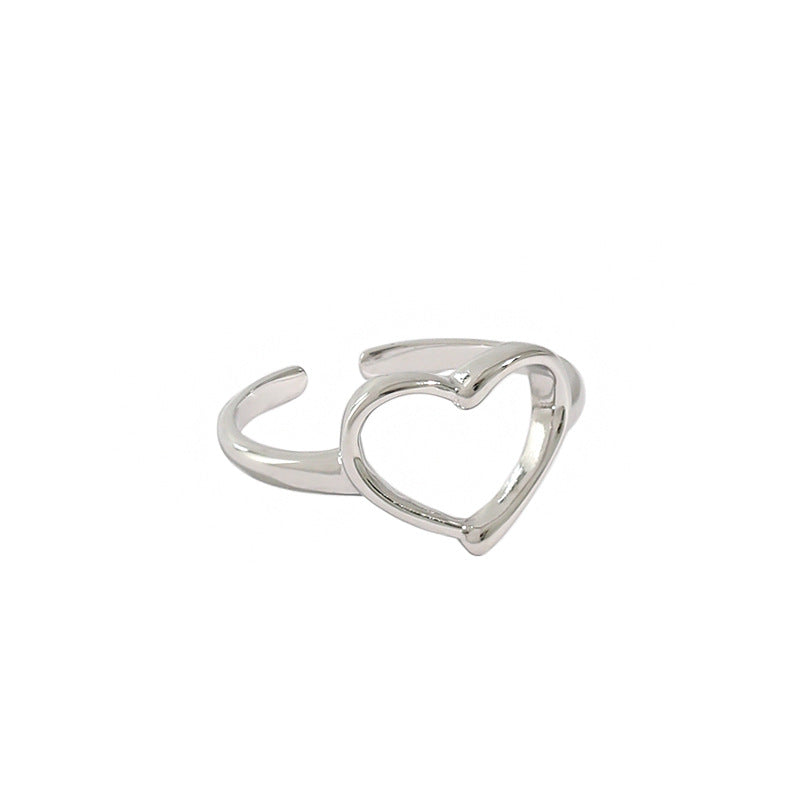 Heart 925 Sterling Silver Adjustable Ring