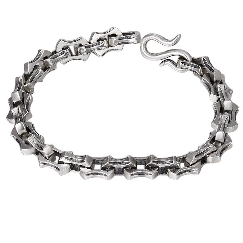 Men's Vintage Bearing Chain 925 Sterling Silver Bracelet