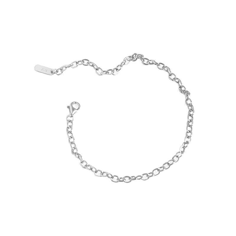 Cuban Chain Simple Unisex 925 Sterling Silver Bracelet