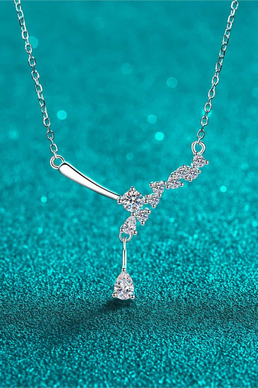 Stunning and Elegant Moissanite 925 Sterling Silver Necklace