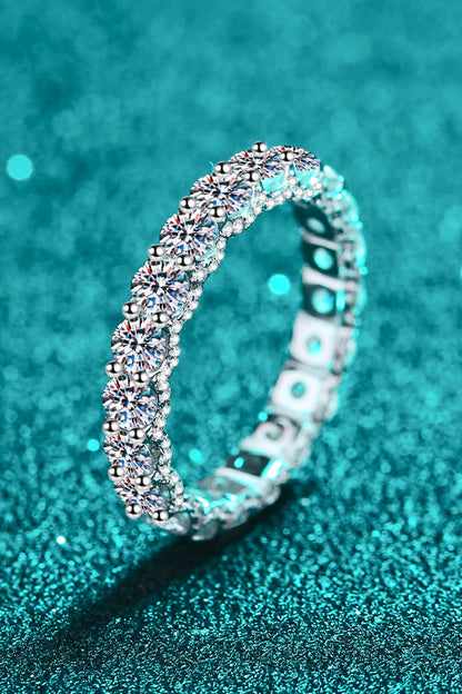 Charmed Moissanite Eternity Ring