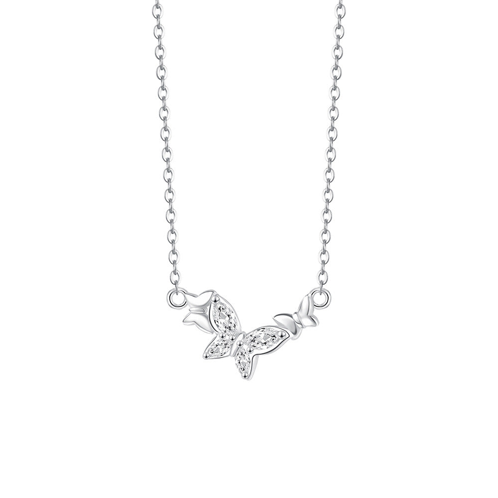 Butterfly 925 Sterling Silver Necklace