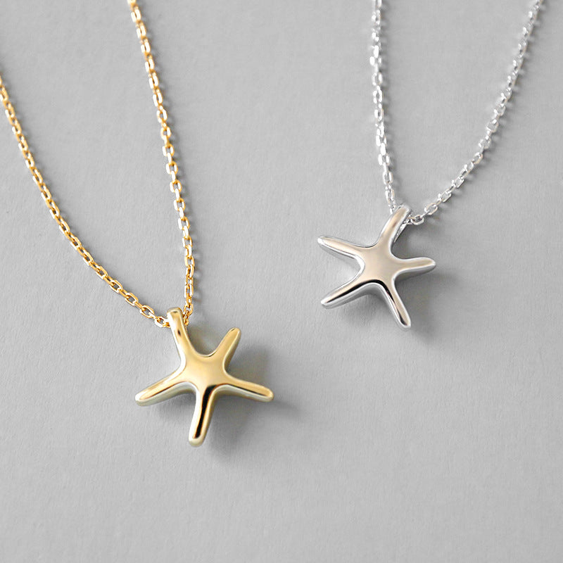 Starfish 925 Sterling Silver Necklace