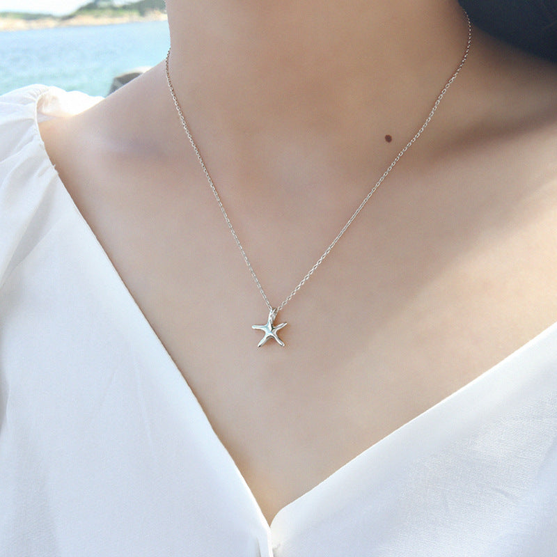 Starfish 925 Sterling Silver Necklace