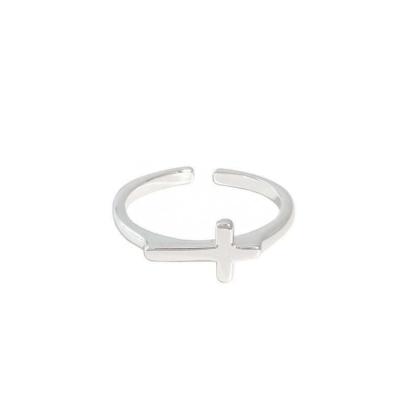 Cross 925 Sterling Silver Adjustable Ring