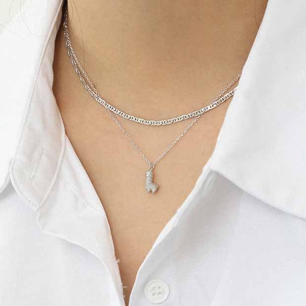 925 Sterling Silver Stacking Chain Necklace