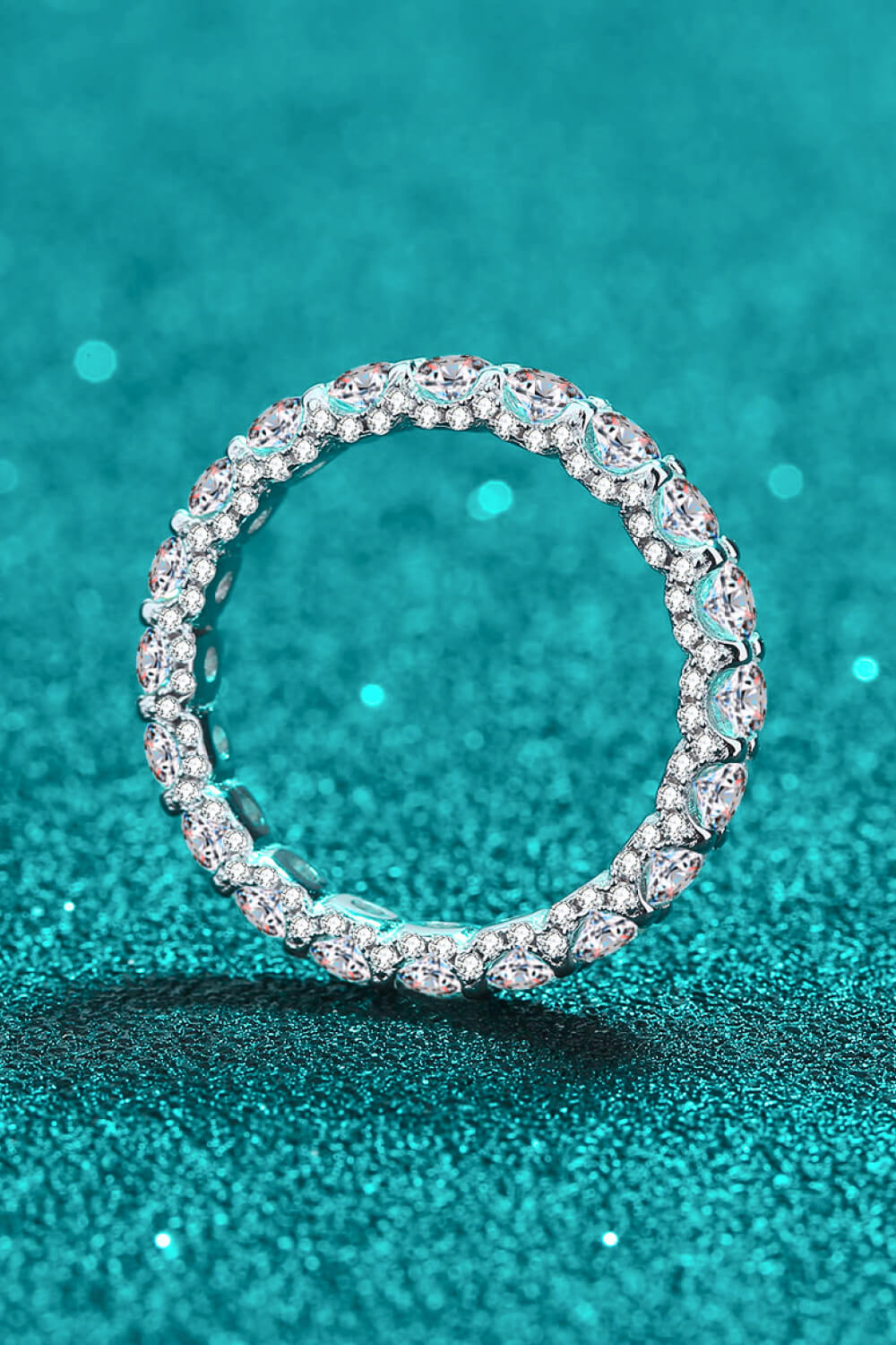 Charmed Moissanite Eternity Ring