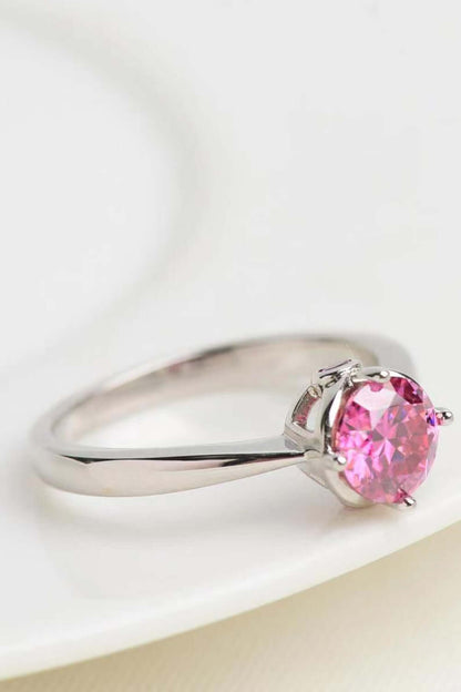 Endless Imagination 1 Carat Pink Moissanite Ring