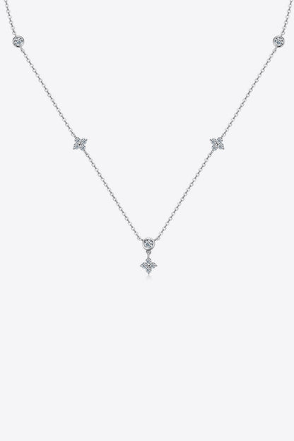 Multi-Stone Classic Moissanite 925 Sterling Silver Necklace