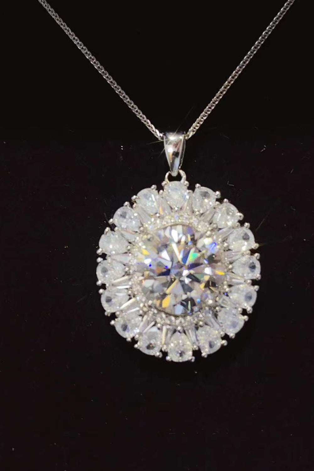 Gorgeous 5 Carat Moissanite Necklace