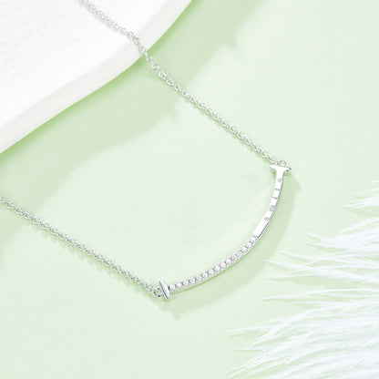 Moissanite Smile Necklace