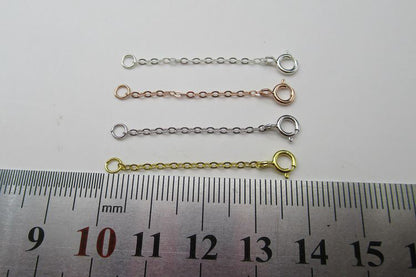 Simple Chain DIY 925 Sterling Silver Connectors