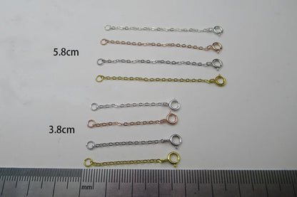 Simple Chain DIY 925 Sterling Silver Connectors